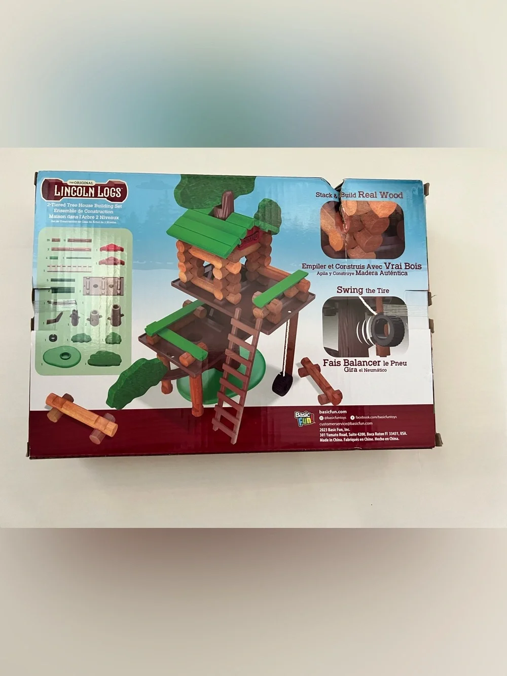 Lincoln Logs 2 Tiered Tree House Building Set, Educational Toy, Gift Retro